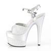 Pleaser - ADORE7092G Sandale à bride à la cheville, Pole dance chaussures - Chaussures de pole dance - Couleur argent Product image